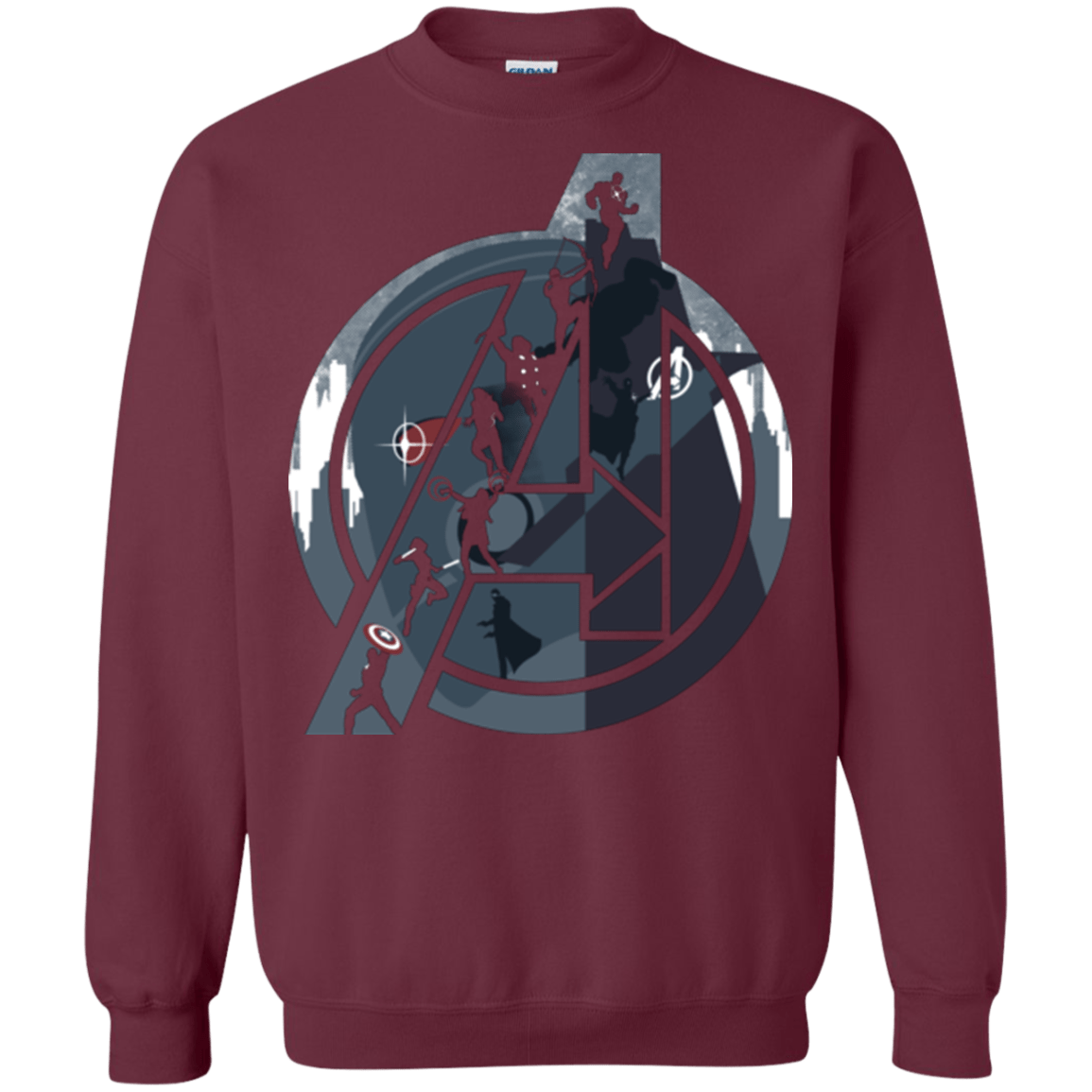 Sweatshirts Maroon / Small Heroes Assemble Crewneck Sweatshirt