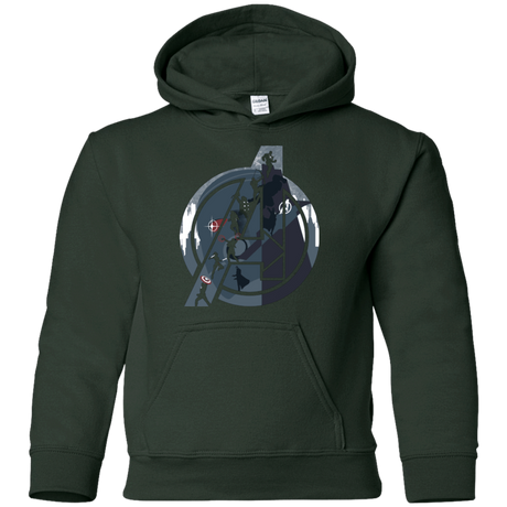 Sweatshirts Forest Green / YS Heroes Assemble Youth Hoodie