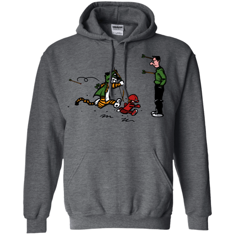 Sweatshirts Dark Heather / S Heroes At Work Pullover Hoodie