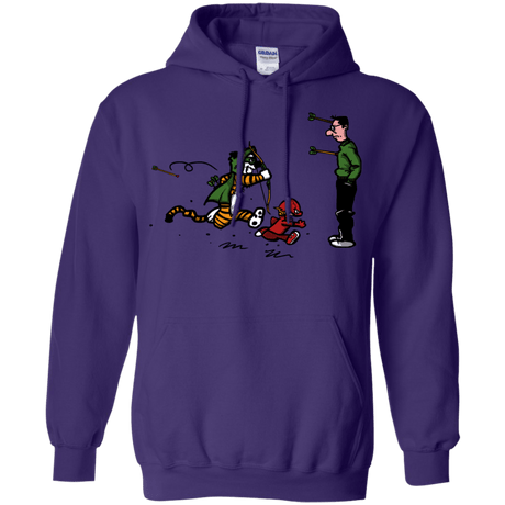 Sweatshirts Purple / S Heroes At Work Pullover Hoodie