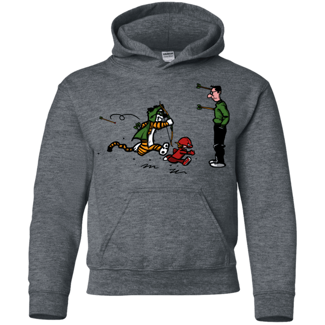 Sweatshirts Dark Heather / YS Heroes At Work Youth Hoodie