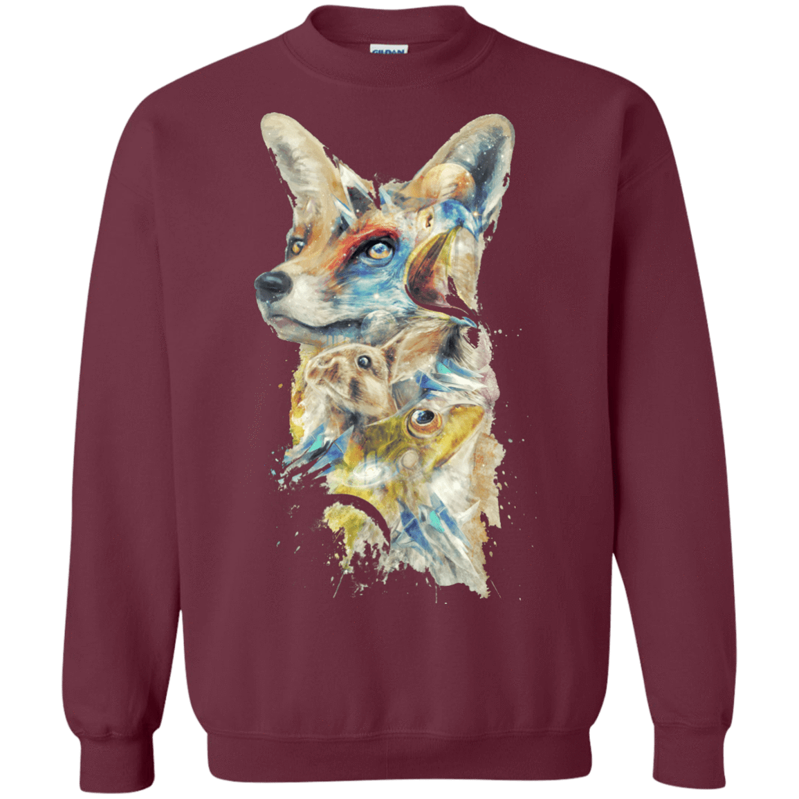 Sweatshirts Maroon / Small Heroes of Lylat Star Fox Crewneck Sweatshirt