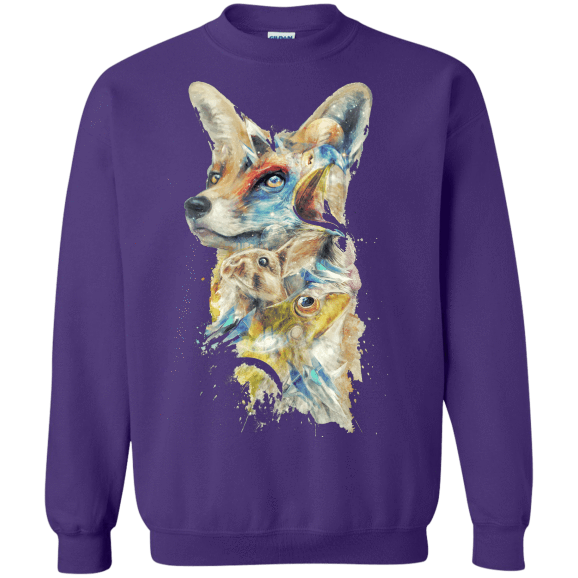 Sweatshirts Purple / Small Heroes of Lylat Star Fox Crewneck Sweatshirt