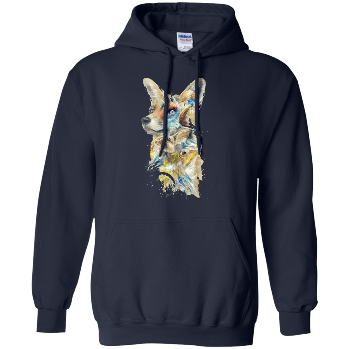 Sweatshirts Navy / Small Heroes of Lylat Star Fox Pullover Hoodie