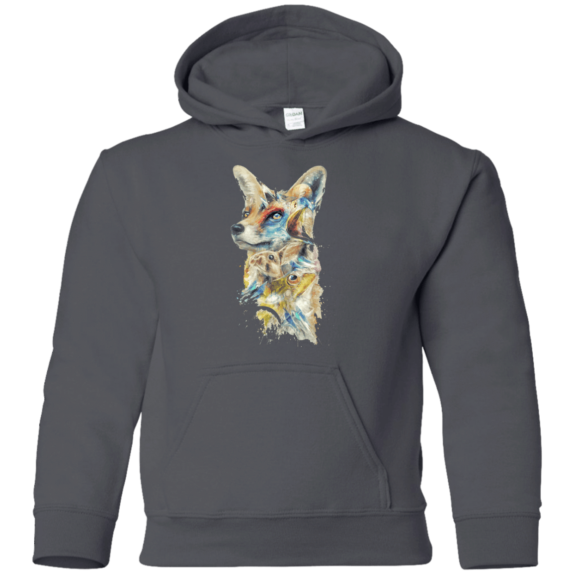 Sweatshirts Charcoal / YS Heroes of Lylat Star Fox Youth Hoodie