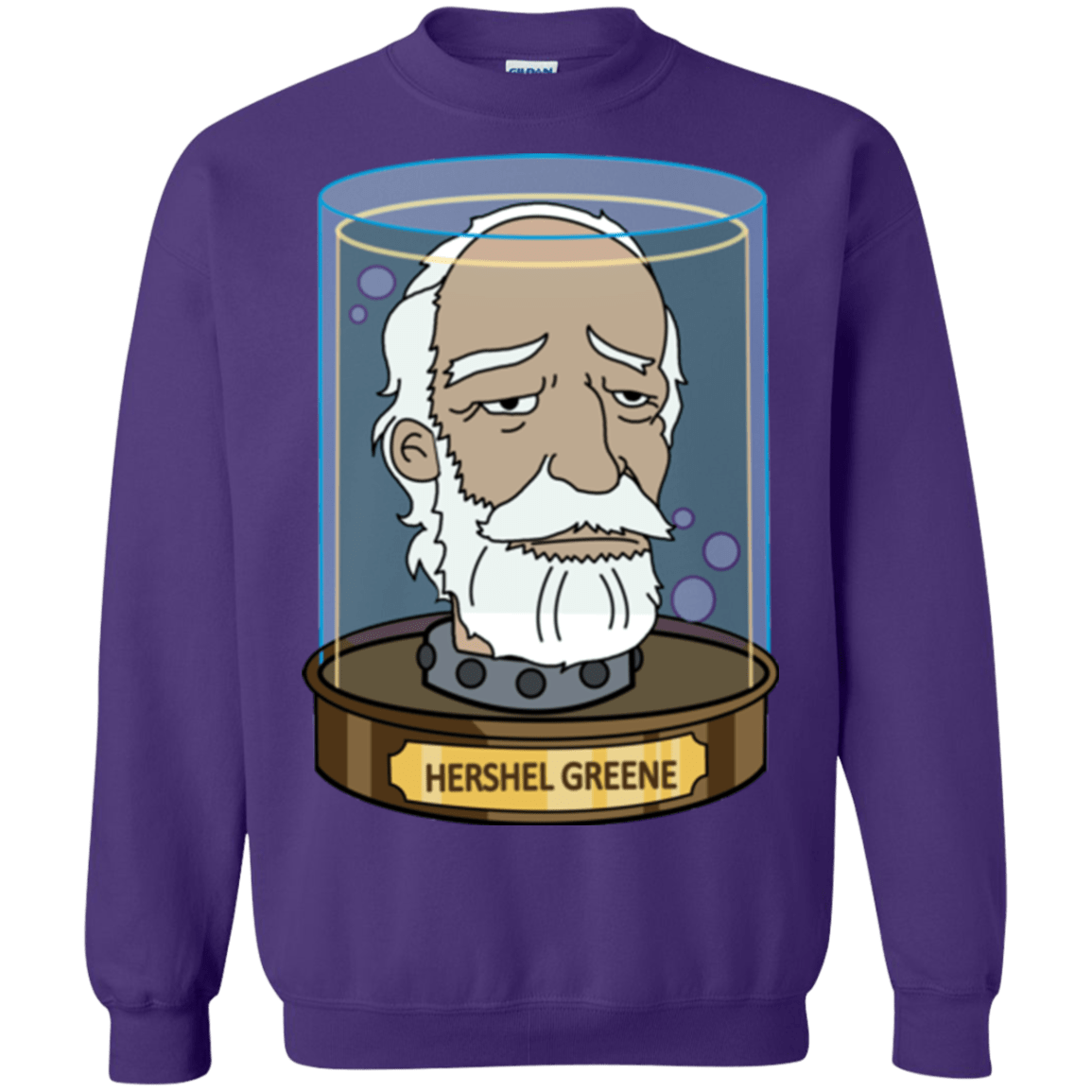 Sweatshirts Purple / Small Hershel Greene Head Crewneck Sweatshirt