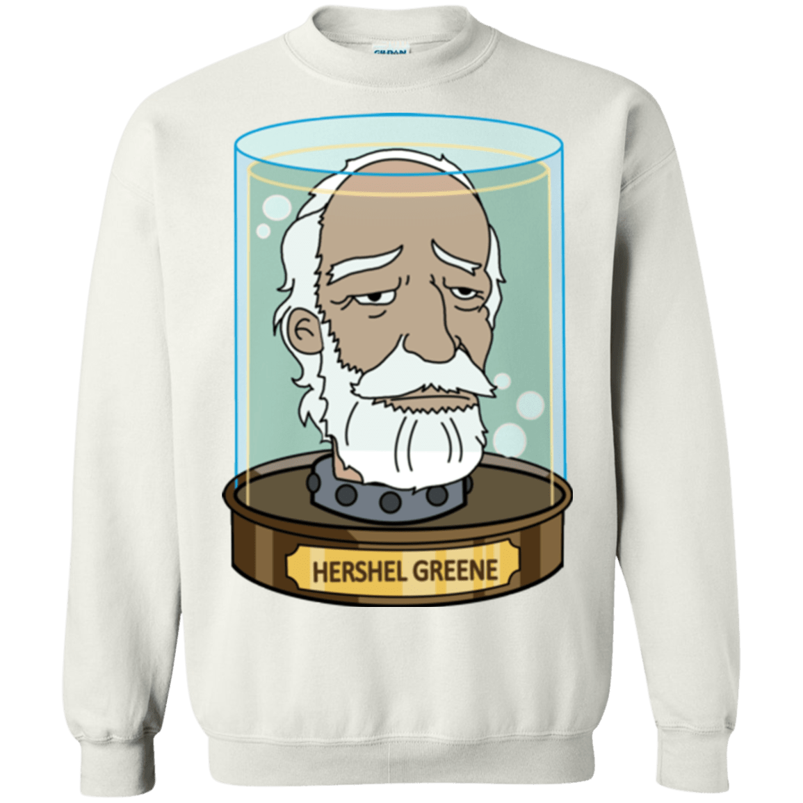 Sweatshirts White / Small Hershel Greene Head Crewneck Sweatshirt