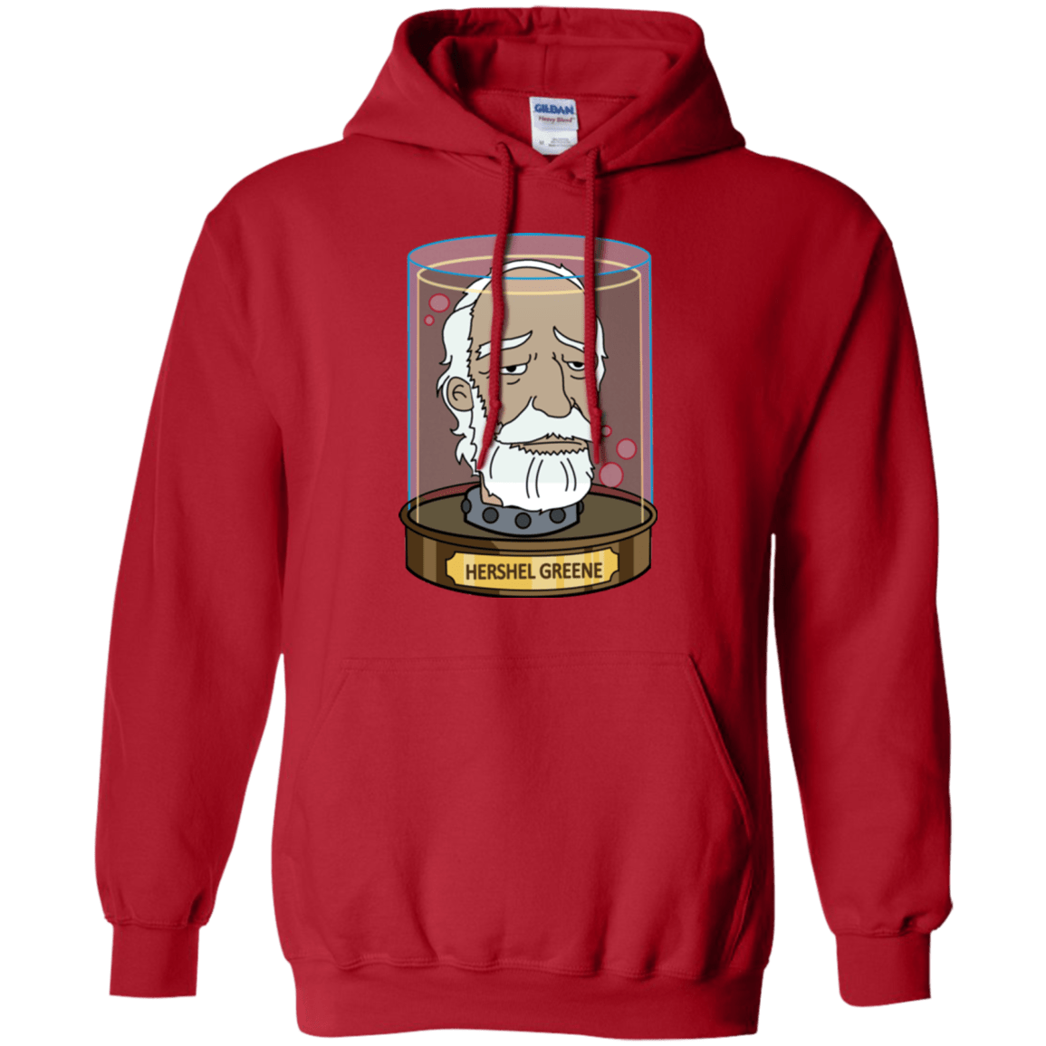 Sweatshirts Red / Small Hershel Greene Head Pullover Hoodie