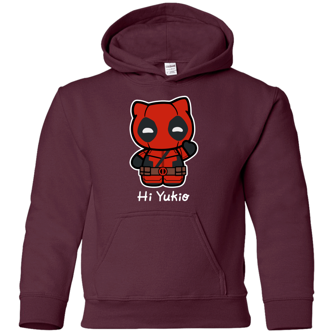 Sweatshirts Maroon / YS Hi Yukio Youth Hoodie