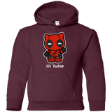 Sweatshirts Maroon / YS Hi Yukio Youth Hoodie