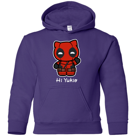 Sweatshirts Purple / YS Hi Yukio Youth Hoodie