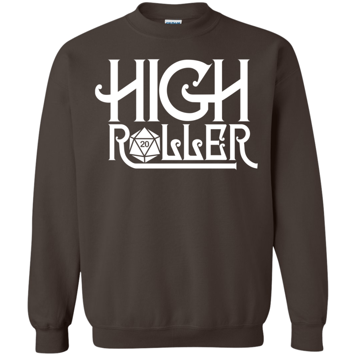 Sweatshirts Dark Chocolate / Small High Roller Crewneck Sweatshirt