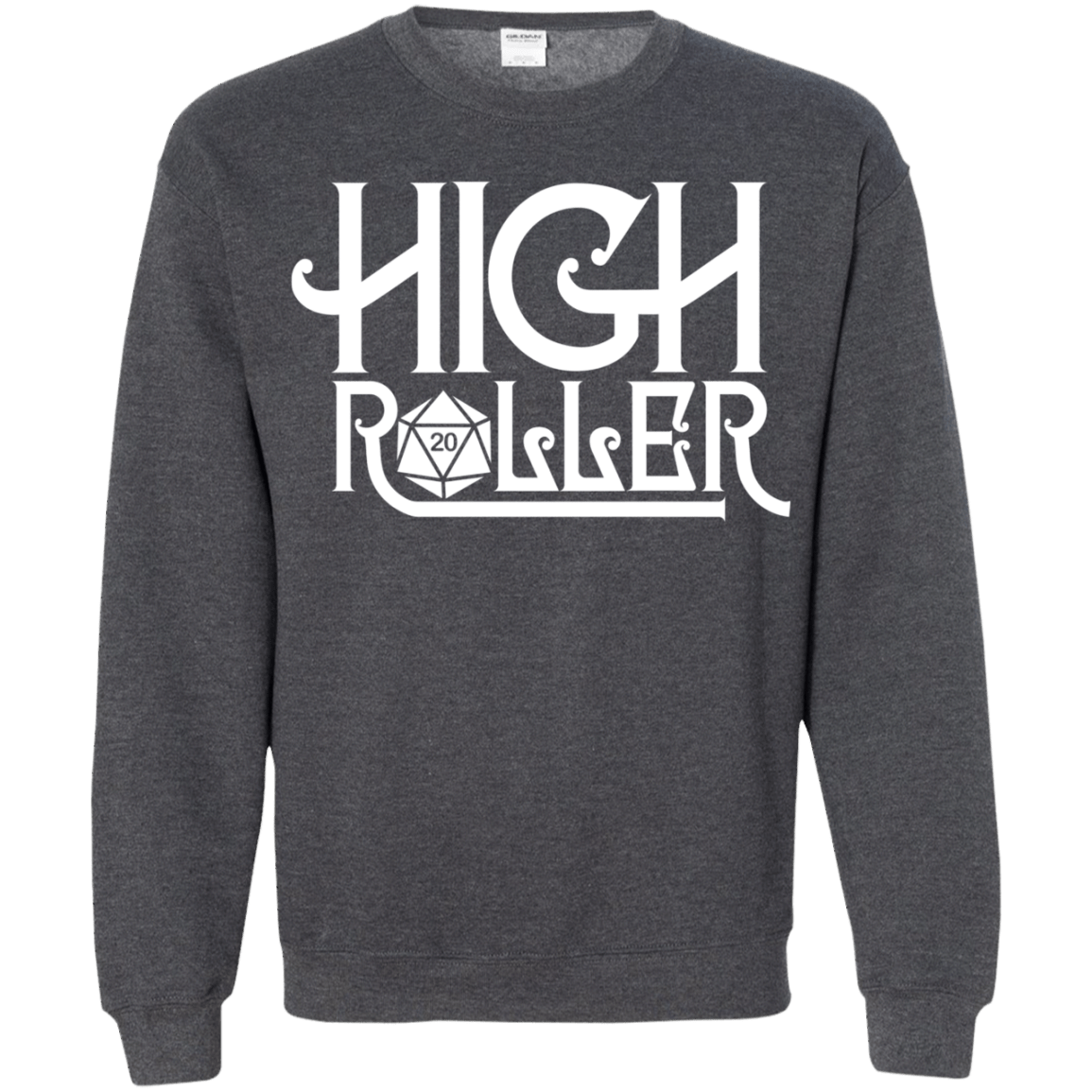 Sweatshirts Dark Heather / Small High Roller Crewneck Sweatshirt