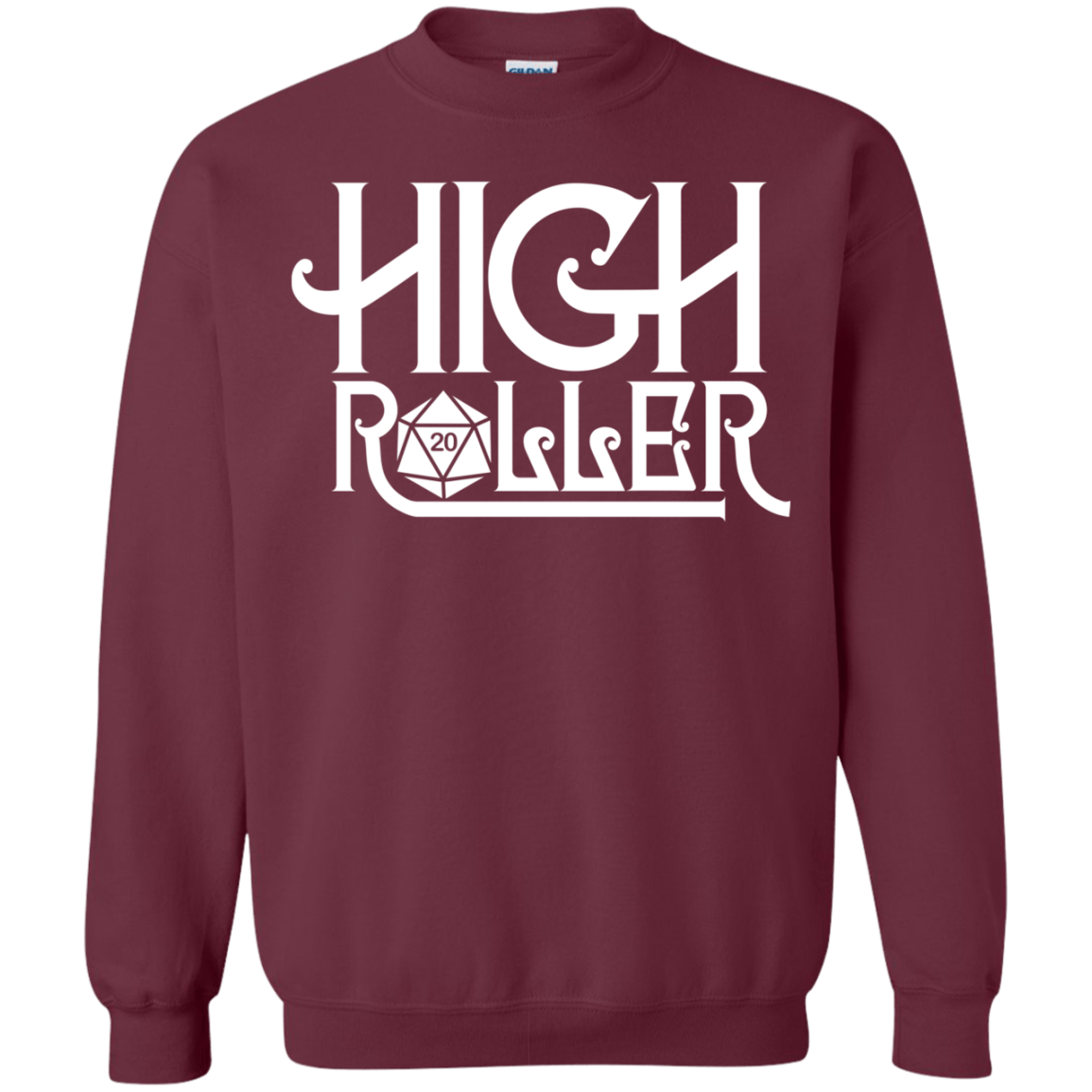 Sweatshirts Maroon / Small High Roller Crewneck Sweatshirt