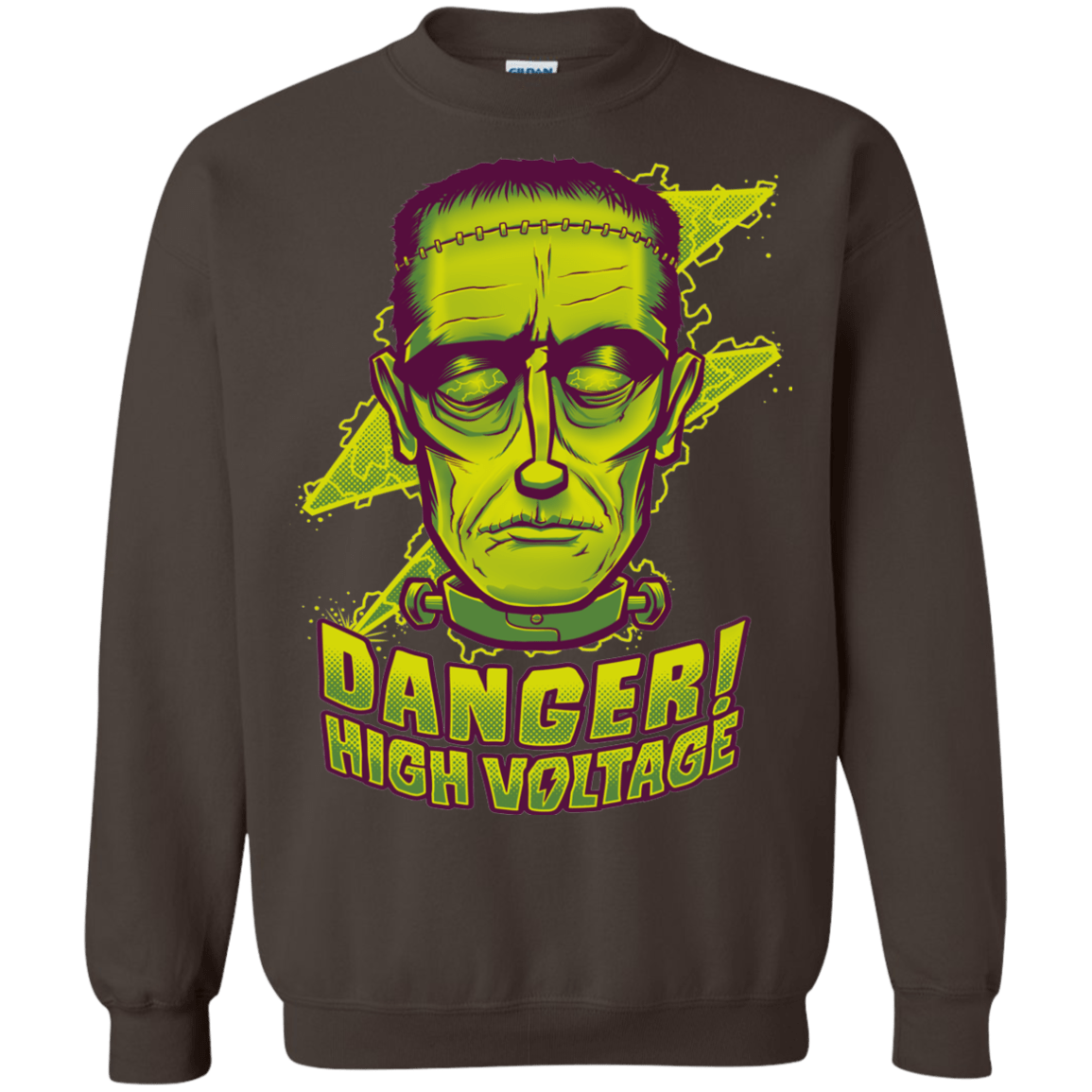 Sweatshirts Dark Chocolate / Small HIGH VOLTAGE Crewneck Sweatshirt