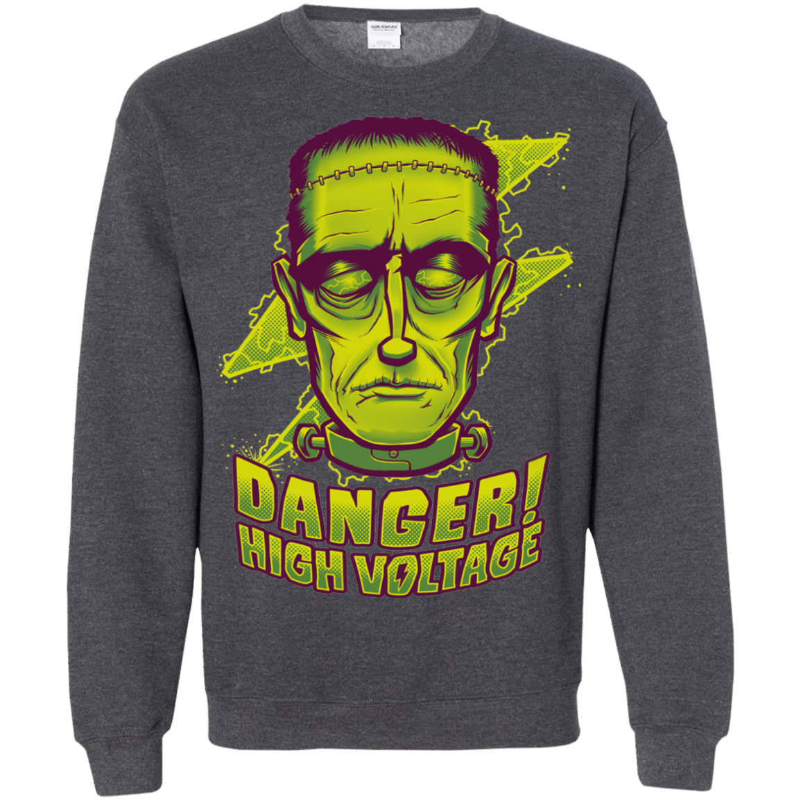 Sweatshirts Dark Heather / Small HIGH VOLTAGE Crewneck Sweatshirt