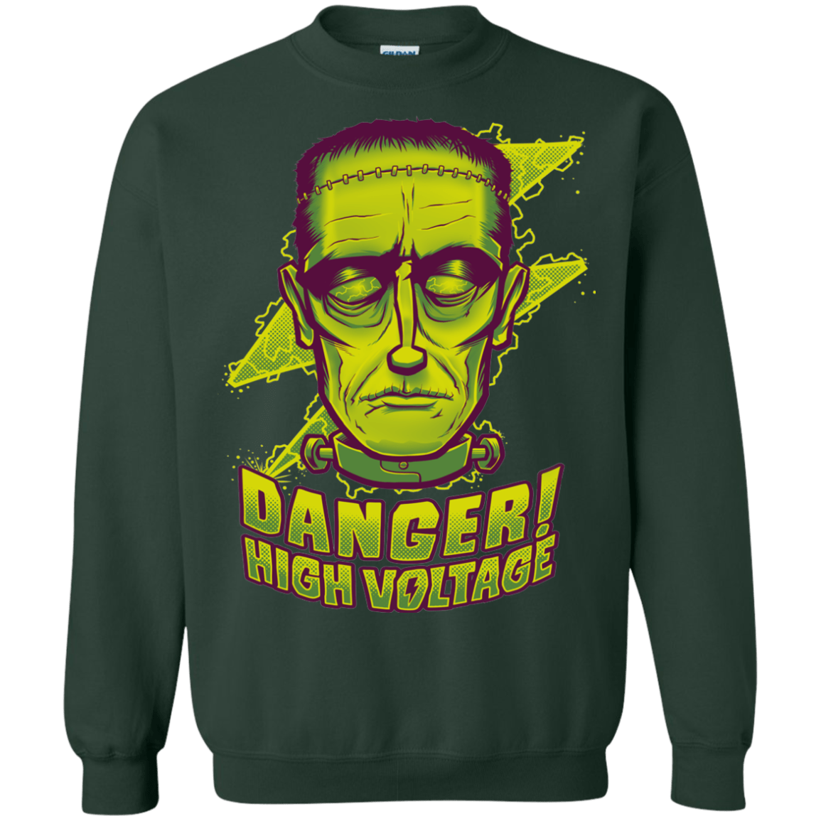 Sweatshirts Forest Green / Small HIGH VOLTAGE Crewneck Sweatshirt