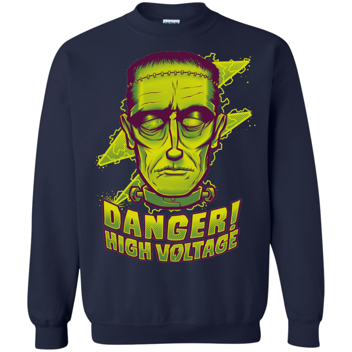 Sweatshirts Navy / Small HIGH VOLTAGE Crewneck Sweatshirt