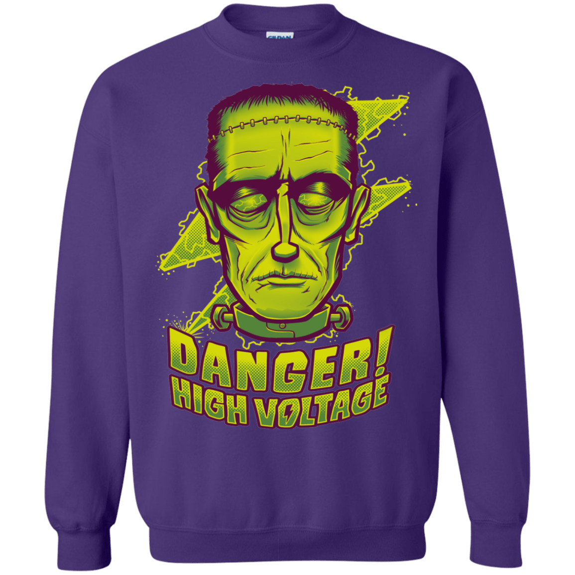Sweatshirts Purple / Small HIGH VOLTAGE Crewneck Sweatshirt