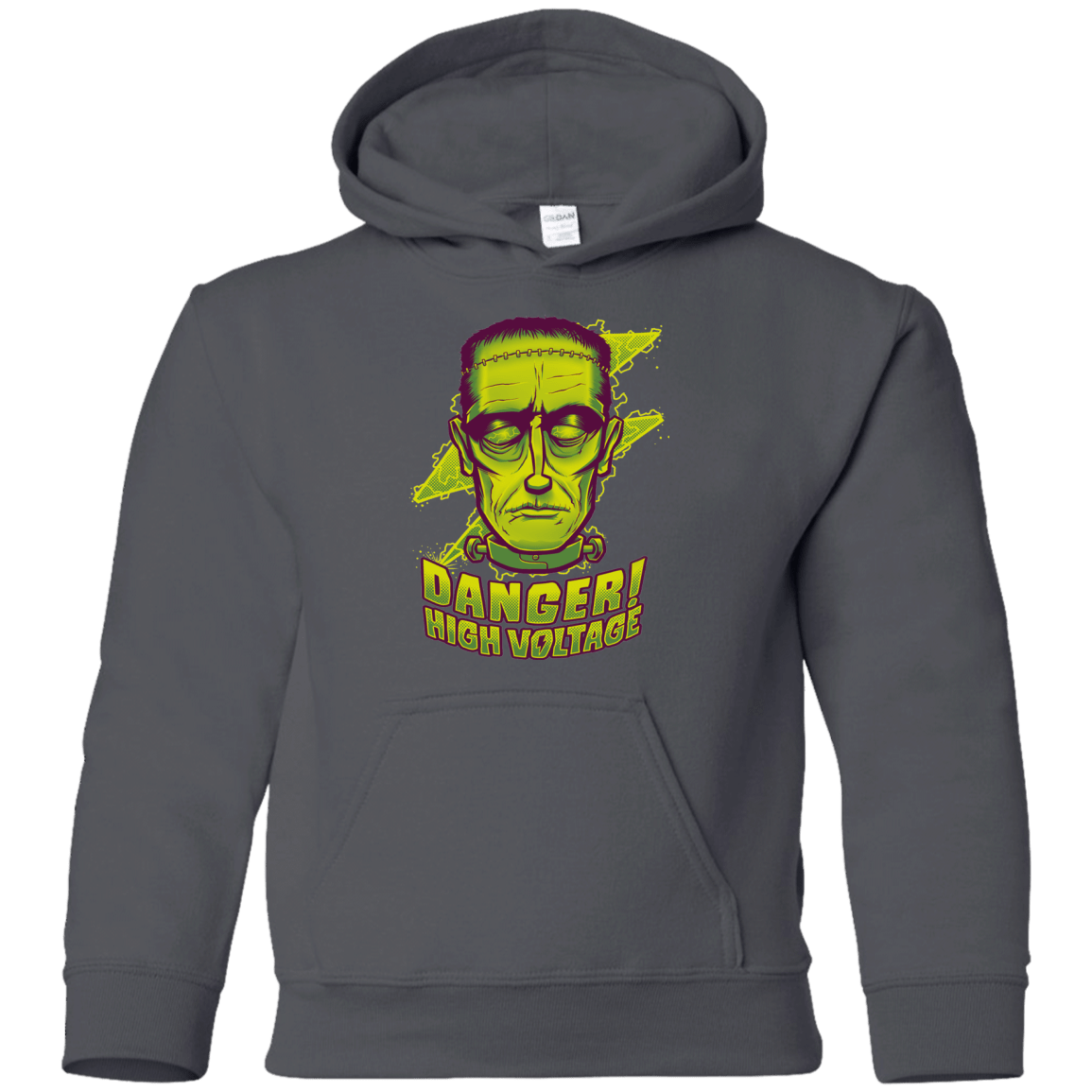 Sweatshirts Charcoal / YS HIGH VOLTAGE Youth Hoodie