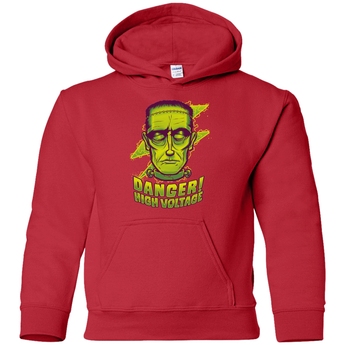 Sweatshirts Red / YS HIGH VOLTAGE Youth Hoodie