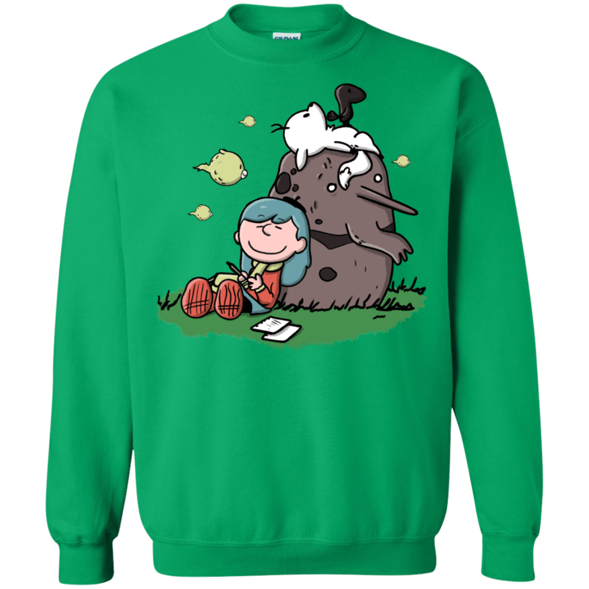Sweatshirts Irish Green / S Hilda Brown Crewneck Sweatshirt