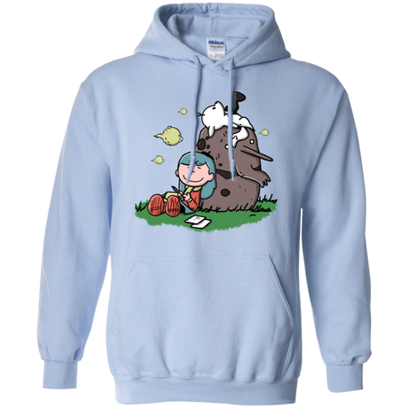 Sweatshirts Light Blue / S Hilda Brown Pullover Hoodie