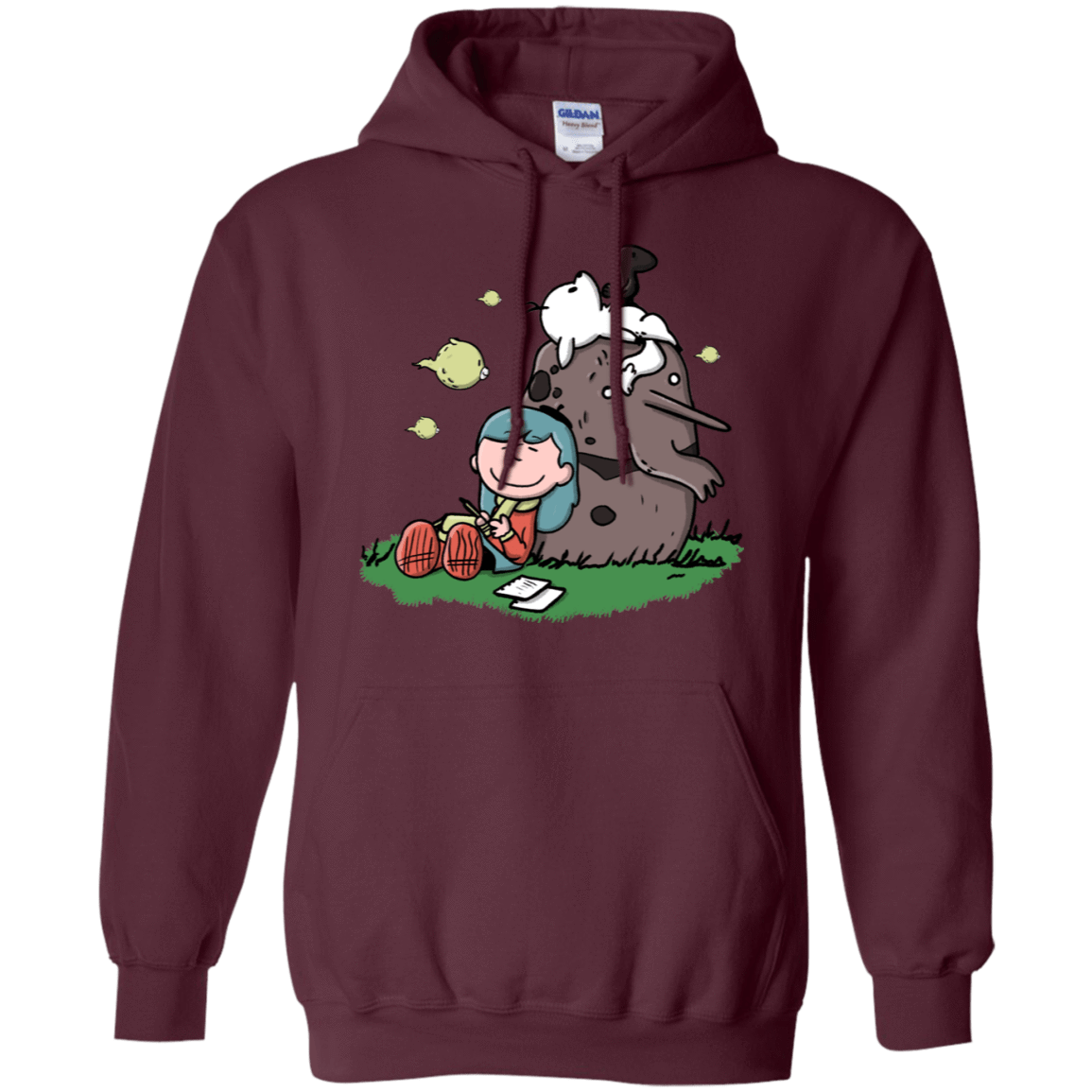 Sweatshirts Maroon / S Hilda Brown Pullover Hoodie