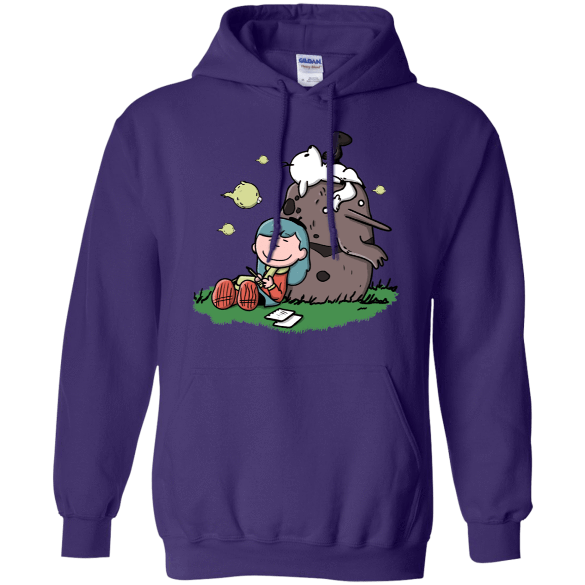 Sweatshirts Purple / S Hilda Brown Pullover Hoodie