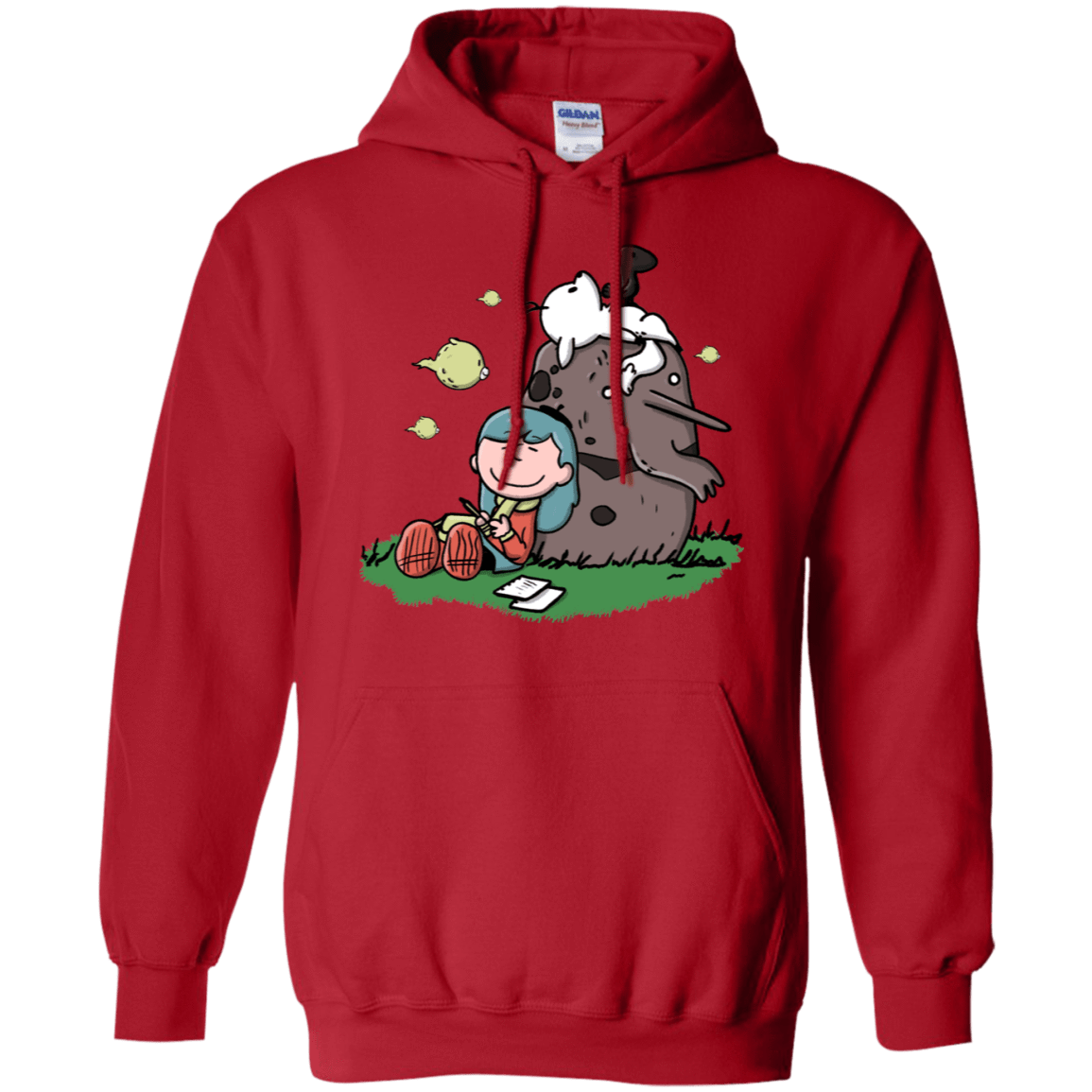 Sweatshirts Red / S Hilda Brown Pullover Hoodie