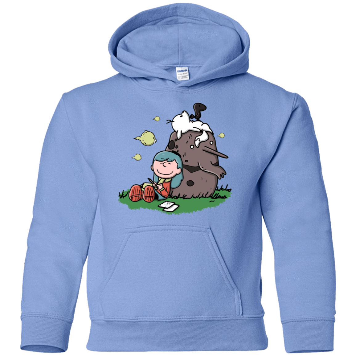 Sweatshirts Carolina Blue / YS Hilda Brown Youth Hoodie