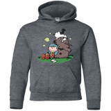 Sweatshirts Dark Heather / YS Hilda Brown Youth Hoodie