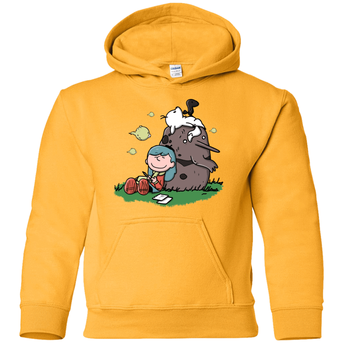 Sweatshirts Gold / YS Hilda Brown Youth Hoodie