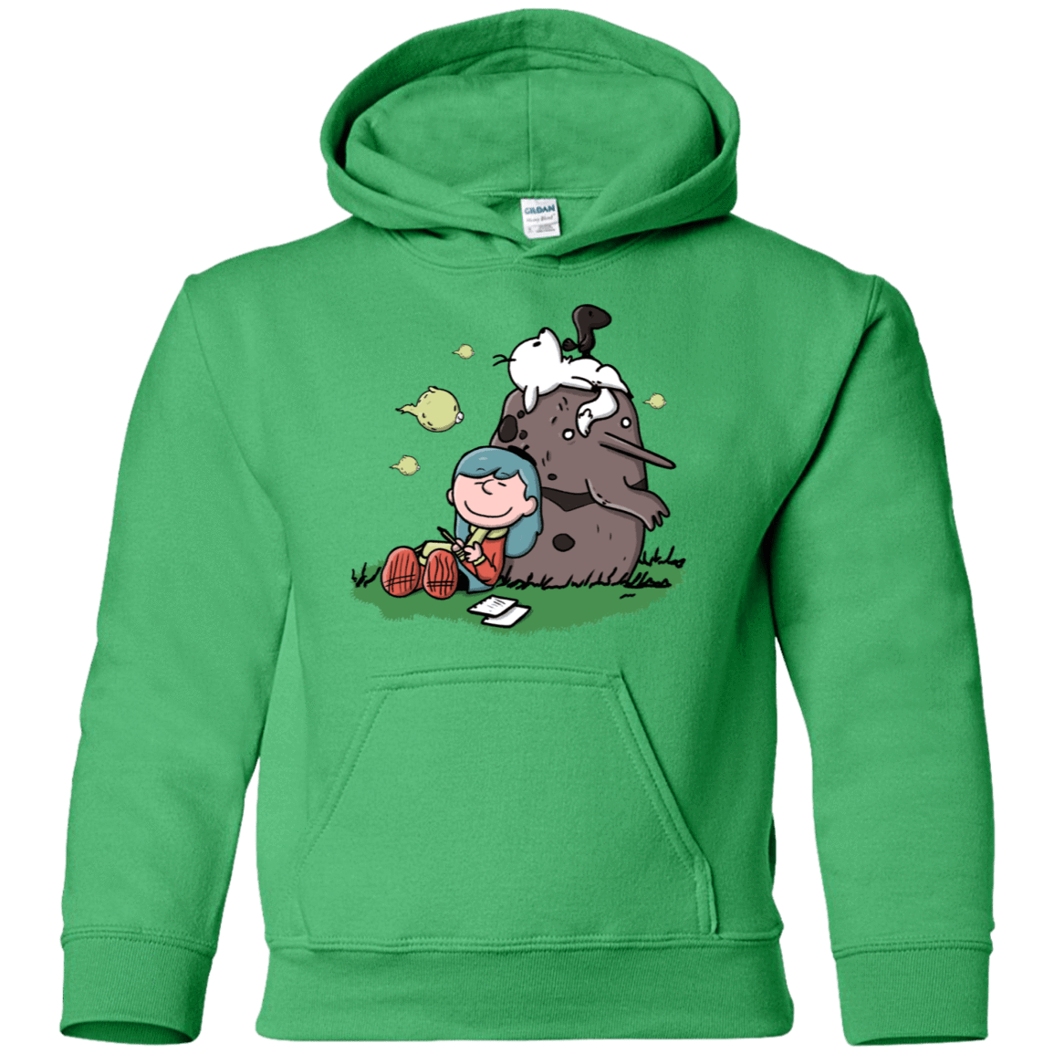 Sweatshirts Irish Green / YS Hilda Brown Youth Hoodie