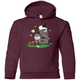 Sweatshirts Maroon / YS Hilda Brown Youth Hoodie