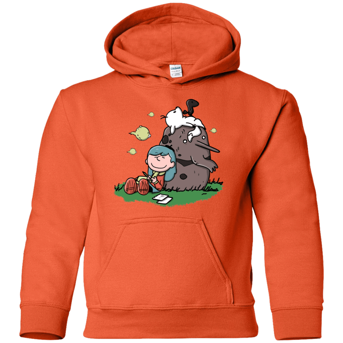 Sweatshirts Orange / YS Hilda Brown Youth Hoodie