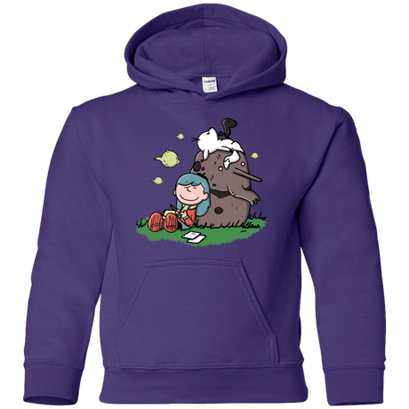 Sweatshirts Purple / YS Hilda Brown Youth Hoodie