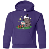 Sweatshirts Purple / YS Hilda Brown Youth Hoodie