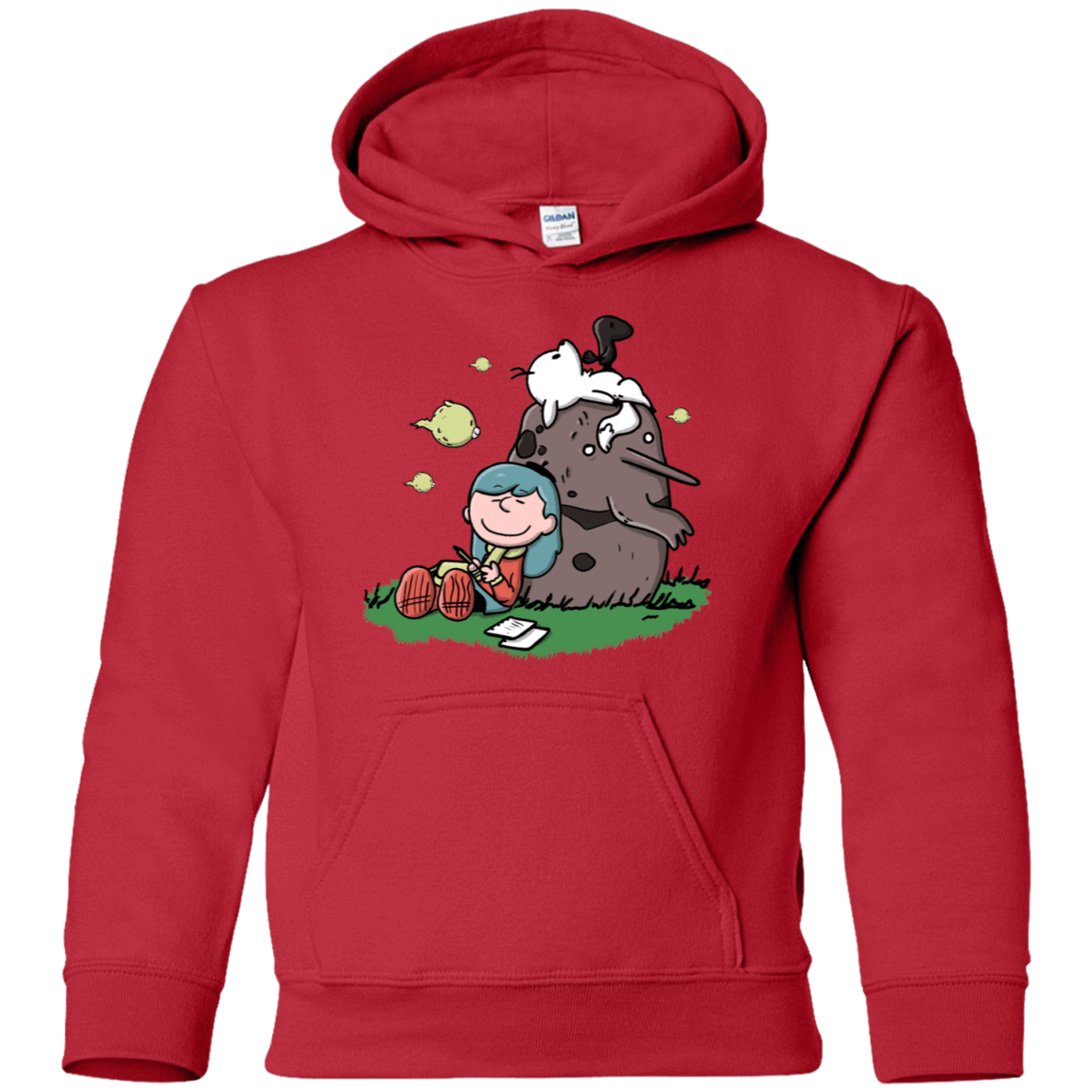 Sweatshirts Red / YS Hilda Brown Youth Hoodie