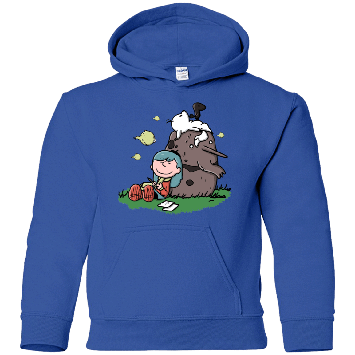 Sweatshirts Royal / YS Hilda Brown Youth Hoodie