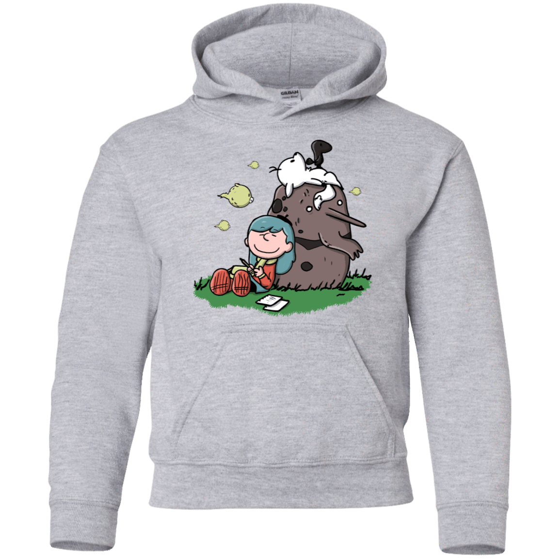 Sweatshirts Sport Grey / YS Hilda Brown Youth Hoodie