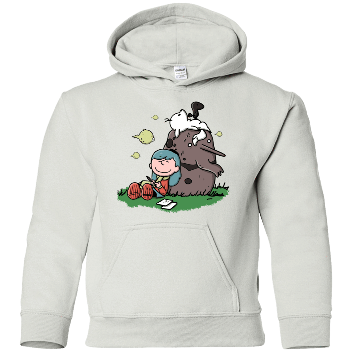 Sweatshirts White / YS Hilda Brown Youth Hoodie