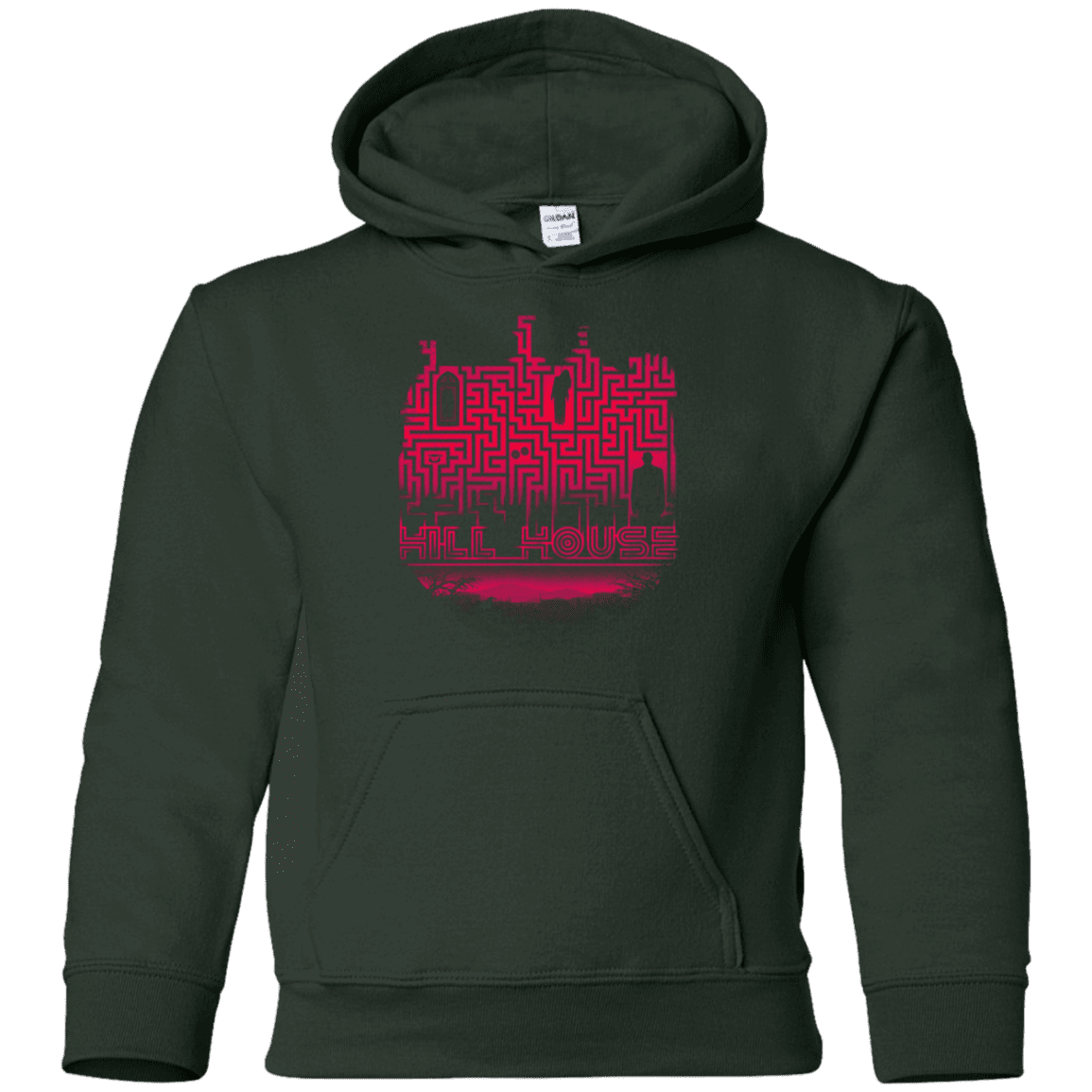 Sweatshirts Forest Green / YS Hill House Silhouette Youth Hoodie