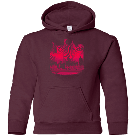 Sweatshirts Maroon / YS Hill House Silhouette Youth Hoodie