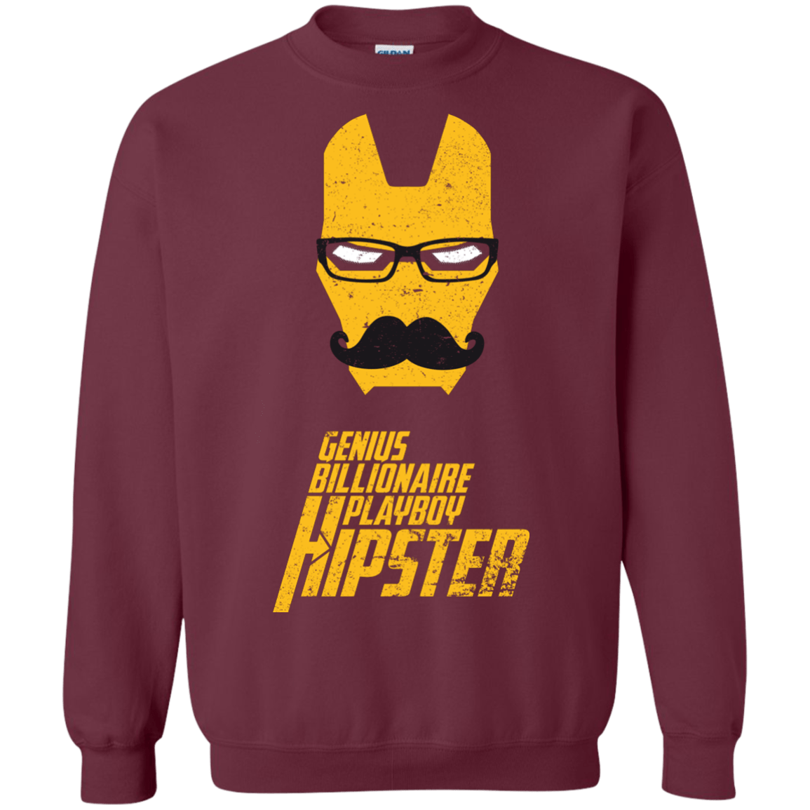 Sweatshirts Maroon / S HIPSTER Crewneck Sweatshirt