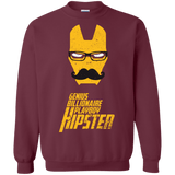 Sweatshirts Maroon / S HIPSTER Crewneck Sweatshirt