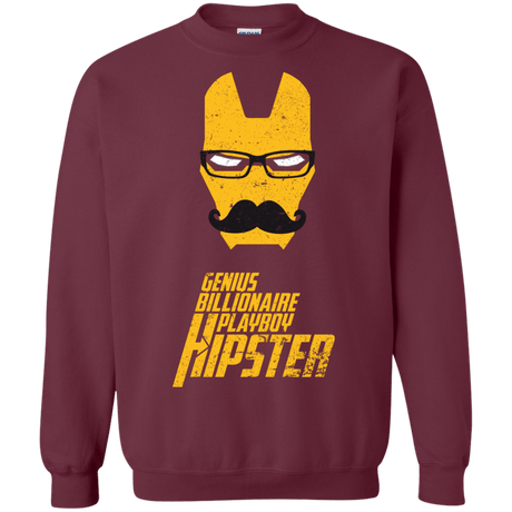 Sweatshirts Maroon / S HIPSTER Crewneck Sweatshirt