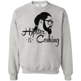 Sweatshirts Ash / Small Hipster is Coming Crewneck Sweatshirt