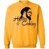 Sweatshirts Gold / Small Hipster is Coming Crewneck Sweatshirt