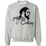 Sweatshirts Sport Grey / Small Hipster is Coming Crewneck Sweatshirt